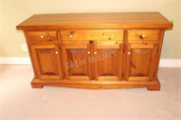 Canadiana Style Solid Pine w Wood Dowels Sideboard