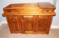 Canadiana Style Solid Pine Dry Sink w Dowels