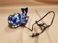 Stained Glass Whale Accent Lamp