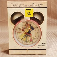 Disney Beauty & the Beast Double Bell Alarm Clock