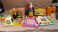 Large Lot of Vintage Fisher Price Toys