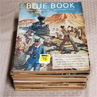 Lot of 1940's Blue Book Magazines