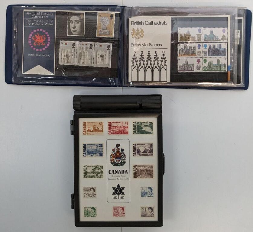 Lot of Canadian And British Stamps