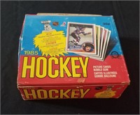 1985 O Pee Chee hockey wax box