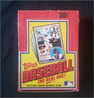 1983 Topps baseball wax box,  scarce
