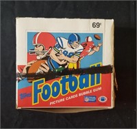 1986 Topps football cello box