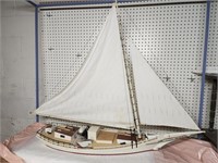 Large Estate build ship model.  Sail sailing boat.