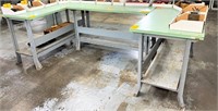 (3) METAL WORKBENCHES (*See Photo)