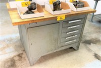(2) KENNEDY WOOD TOP WORKBENCHES