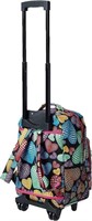 Rockland Rolling Backpack, New Heart, 17-Inch