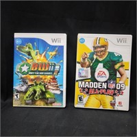 Wii Madden 09 All-Play and Battalion Wars 2