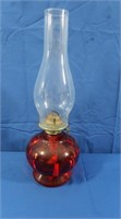 Glass Oil Lamp 16" Tall