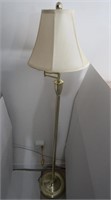 Brass Floor Lamp w/shade 59"h
