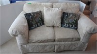 HIghland House Fabric Loveseat 64"w-Good Condition