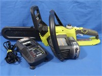 Ryobi 18V Battery Powered Chainsaw, Battery &