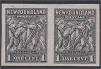 Newfoundland Stamp EFO #184 Mint NH Imperf Pair