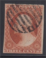 US Stamp #10 Used Pair fresh with light, CV $190