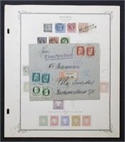 Bavaria Stamps Used and Mint Hinged collection on