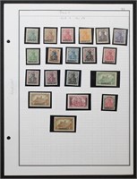 Saar Stamps Mint Hinged collection on pages, fresh