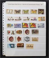 US Stamps 1977-1990 Mint NH Collection on pages
