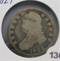 1824 Capped Bust Half.