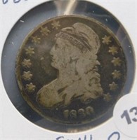 1830 Capped Bust Half, Small 0.