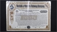 US Stock Certificate group includes Railroads