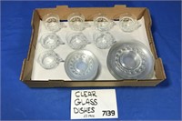 CLEAR GLASS LUNCHEON SET