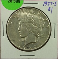 1927-S Peace Dollar