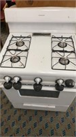 4 burner gas stove and oven, with child proof