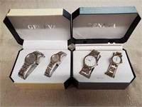 2 Geneva Watch Sets in Boxes