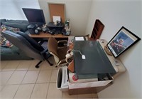 Large Lot Of Office Equipment, desk And More