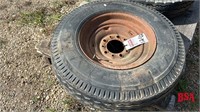OFFSITE: 8 X 14.5 Tire W/ 5 Hole Rim
