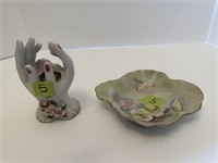 Lefton China Small Lady Hands and Tray