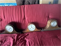 3 Mantel clocks