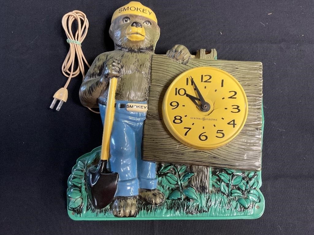 General Electric Smokey Bear Clock-Does Not Work