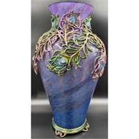 Jay Strongwater Grand Peacock Vase