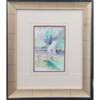 Signed Charles (Chuck) Enders (1910-1998) Water C