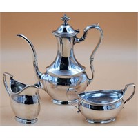 Lot of 3 Sterling Silver Tea Set Pieces