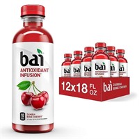 12PK Bai Flavored Water Zambia Bing Cherry
