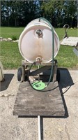 Homemade water wagon, 55 gallons gravity flow