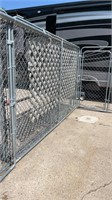 90 feet of Chain-link fence with lattice on 3