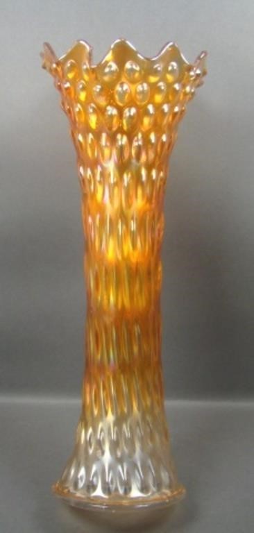 Fenton Marigold Rustic Funeral Vase