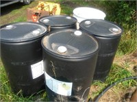 5 Poly Barrels 45 Gallon, Pick up in Melville