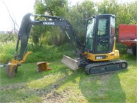 2016 John Deere Min Hoe Excavator 35G, One Owner