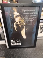 The Godfather framed picture: 39 1/2 x 27 1/2