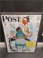 The Saturday Evening Post framed picture: approx