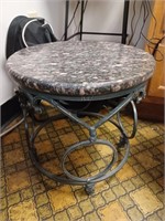Marble footstool: approx 14 inches tall and wide