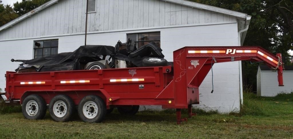 2015 P.J. Trailer 10T triple axle dump trailer