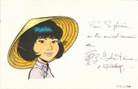 Yoko Tsuno. Carte de correspondance Leloup